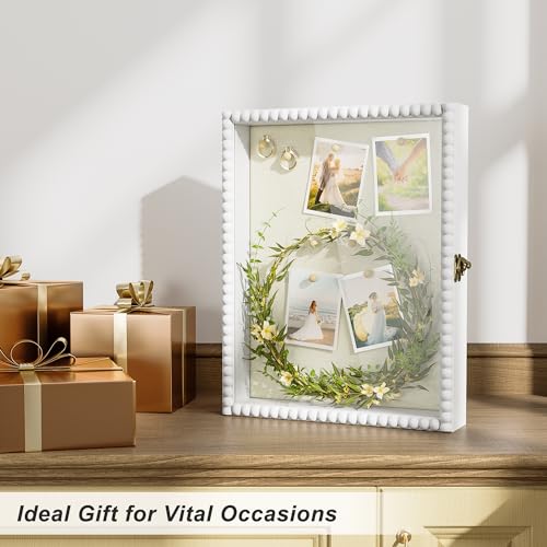 11x14 Wooden Shadow Box Frame with Front-Opening Glass Door