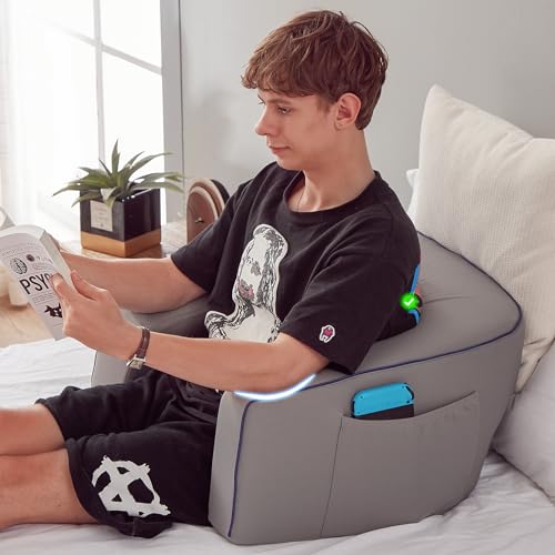 Extra Large Memory Foam Reading Pillow with Armrests - Lap Desk for Gaming & Relaxation