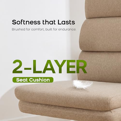 Ergonomic Small Office Chair with Flip-Up Arms and 3-Zone Back Support