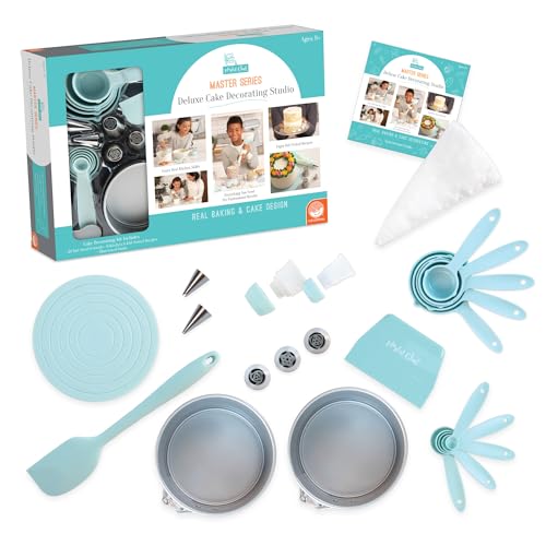 Kids Cake Decorating Kit with Springform Pans and Pastry Bags