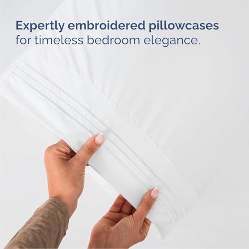 CGK Unlimited Queen Size 4-Piece Cooling Bed Sheet Set - White