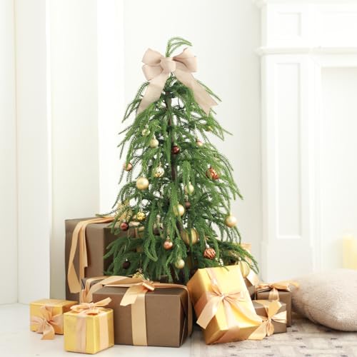 3ft Pre-Lit Real Touch Norfolk Christmas Tree with 50 Warm White LED Lights