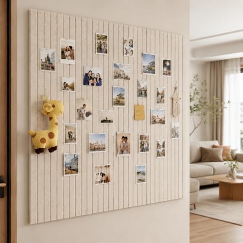 6-Pack Large Felt Bulletin Board Tiles, 36x24 Inch Wall Pin Board Set