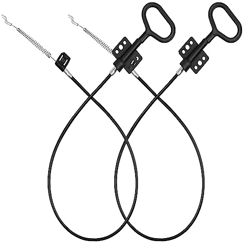 2PCS Recliner Pull Cable Replacement, 36.25-inch D-Ring Handle, Aluminum