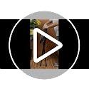 Folding Bar Stool with Backrest, Padded Counter Height Portable Chair