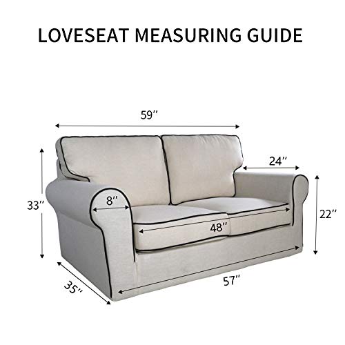 Reversible Water Resistant Loveseat Sofa Cover - Gray/Light Gray