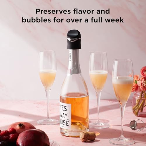 Airtight Wine & Champagne Stopper - Reusable Leak-Proof Bottle Sealer
