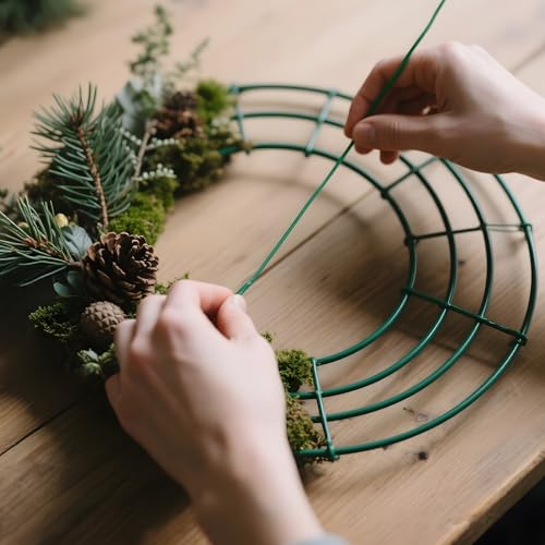 Round 20-Inch Metal Wreath Frame - 12 Pack for DIY Decor & Crafting