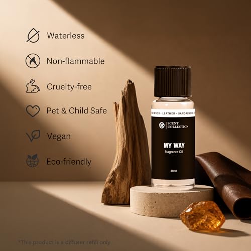 Luxury Hotel Scent Diffuser Oil, Sandalwood and Leather, 20ml