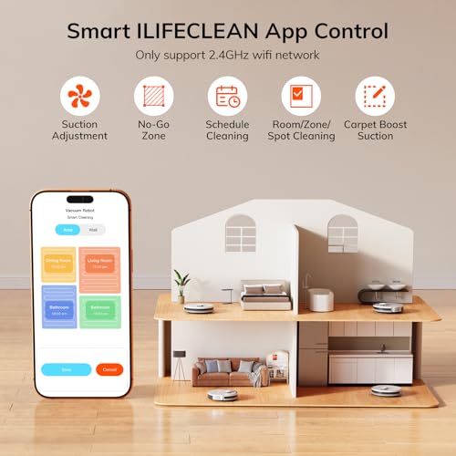 Robot Vacuum with LiDAR Navigation, 10000Pa Suction, and App Control