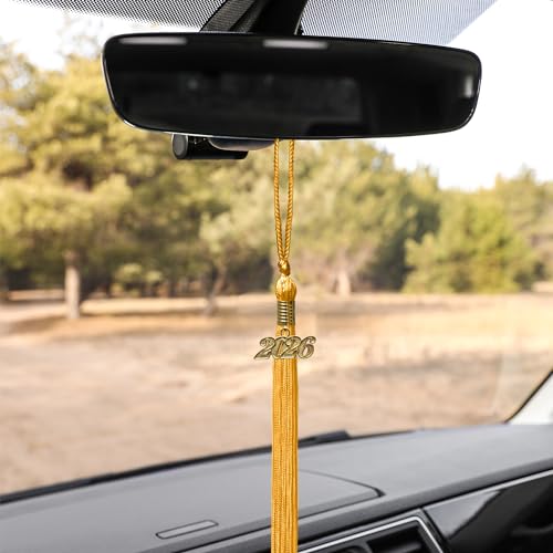 Graduation Tassel with 2026 Gold Date Drop Charm - 9-Inch Academic Keepsake