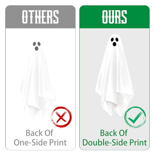 Large Ghost Window Clings - Reusable Halloween Decor - 35.5"