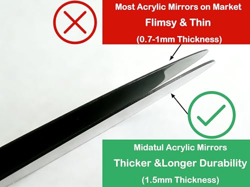 12 Pcs 10-Inch Round Mirror Centerpiece Trays - Durable Acrylic Decor