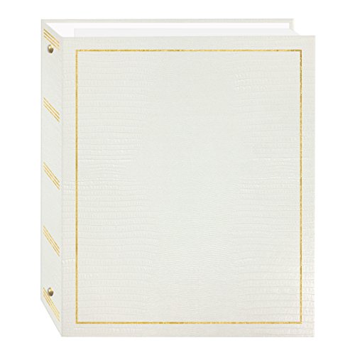 Magnetic Self-Stick 3-Ring Photo Album, 100 Pages, Leatherette Cover