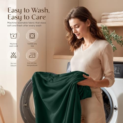 Utopia Bedding Twin Sheet Set - Soft, Breathable Microfiber | 3-Piece Bed Sheets in Emerald Green