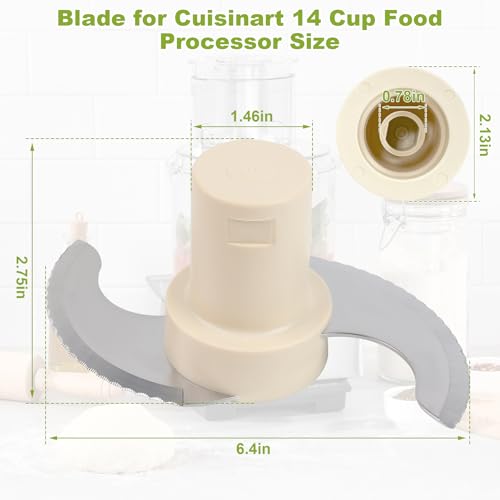 14-Cup Food Processor Replacement Blade DLC-001TXB-CSR Stainless Steel