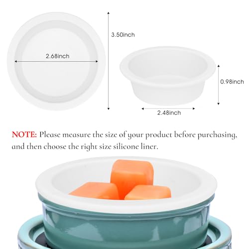 Reusable Silicone Wax Warmer Liners, Non-Stick Wax Melter Trays (2 Pack)
