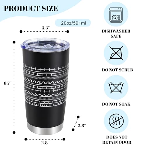 Black 20oz Hidden Message Coffee Mug - Funny Gift for Work Bestie