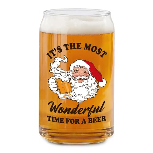 Arsemica Most Funny Christmas Beer Glass 16oz Holiday Mug for Men & Women, Stocking Stuffer