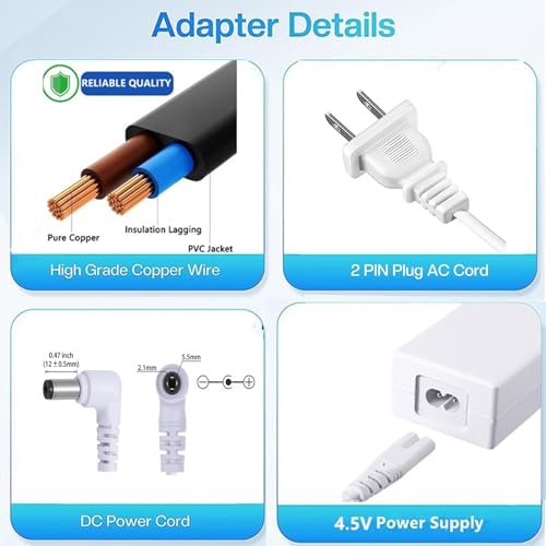 4.5V Power Adapter with 12 Output Jacks for Miniature Village Decorations