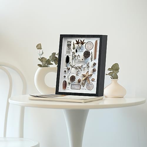 8x10 Wood Shadow Box Frame - 3 Pack Deep Display Case for Photos & Crafts