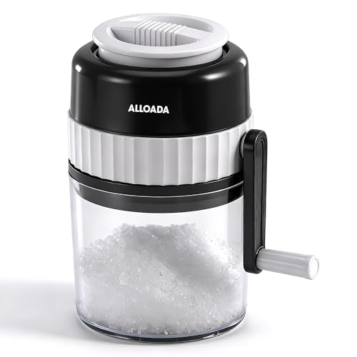Manual Snow Cone Machine - Fluffy Shaved Ice Maker with Stainless Steel Blades