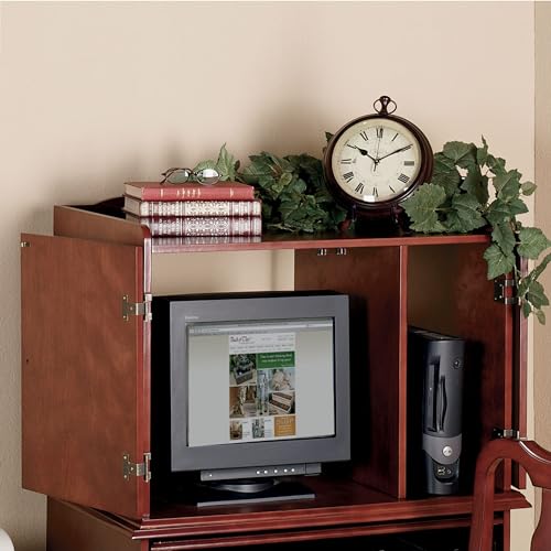 Touch of Class Queen Anne Computer Hutch - Classic Cherry Finish, Fits 20-Inch Monitors