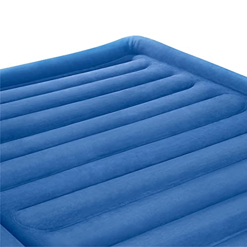 Raised Queen Air Mattress with Built-In Dual Smart Pump, 19 Inch High