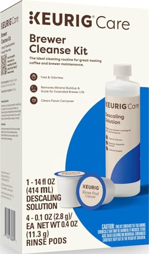 Coffee Maker Cleanse & Descaling Kit with Solution & Rinse Pods, 5 Pack