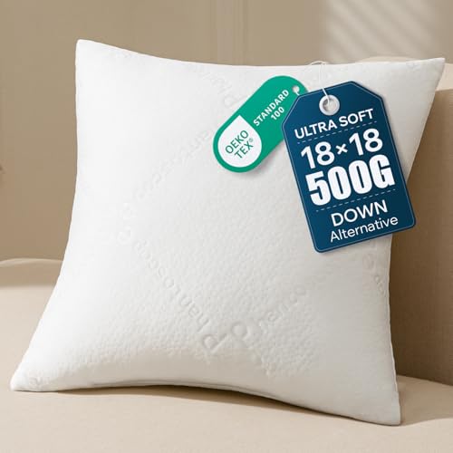 Phantoscope 18x18 Throw Pillow Insert - Soft Down Alternative Cushion Stuffer