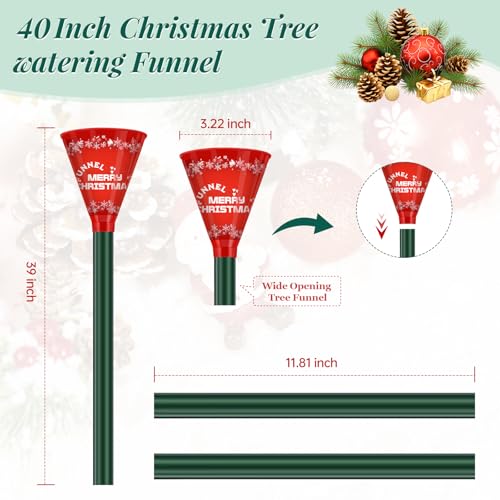 39-Inch Christmas Tree Watering Funnel for Live Trees, Reusable Tool
