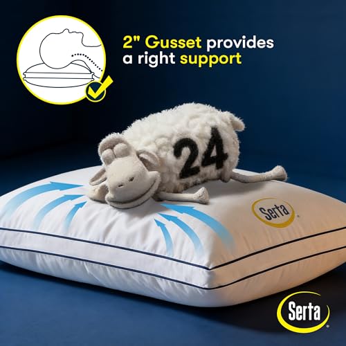 Serta Hotel Collection Queen Bed Pillows Set of 2 - Down Alternative