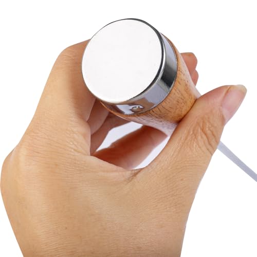 Wooden Handle Ice Pick for Bartenders, Stainless Steel Chiseling Ice Tool