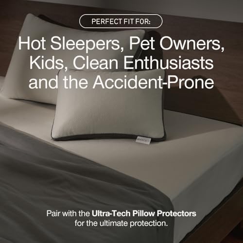 Coop Home Goods Ultra Tech Waterproof Mattress Protector - Queen (18" Deep)