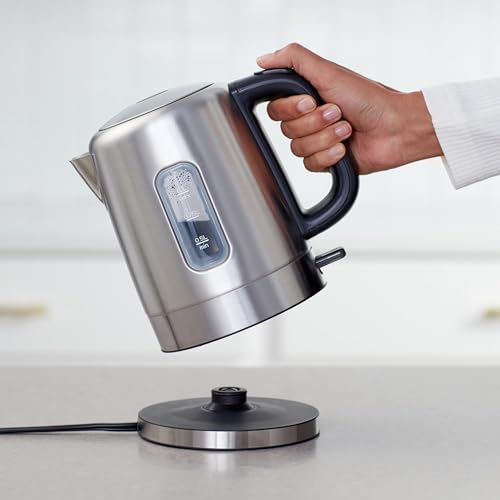 1L Electric Stainless Steel Kettle, Fast Boiling 1500W Tea & Coffee Maker