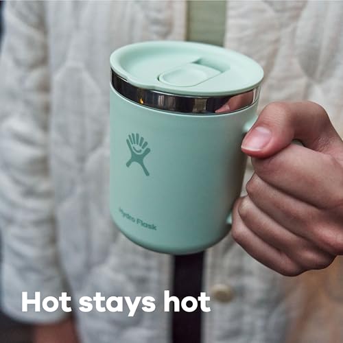 Hydro Flask 12 Oz Insulated Stainless Steel Travel Mug - Agave Green, Leak-Resistant