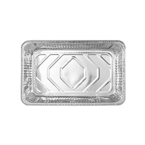 Restaurantware-Foil Lux 20.75 x 12.75 Inch Foil Pans, 25 Deep Trays - Lids Sold Separately, Full-Size, Oven-Ready, Aluminum Disposable Baking Pans,Freezable