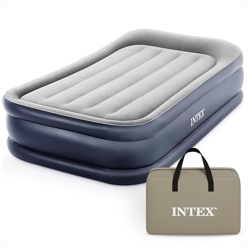 Twin Air Mattress with Built-In Electric Pump & Pillow - 16.5" Raised