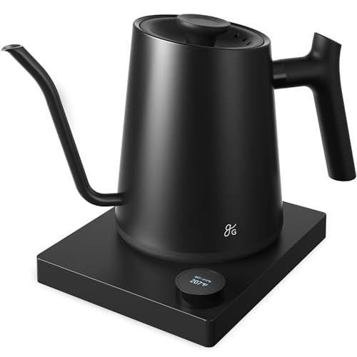 Greater Goods Onyx Black 0.8L Electric Gooseneck Kettle 1200W Temperature Control