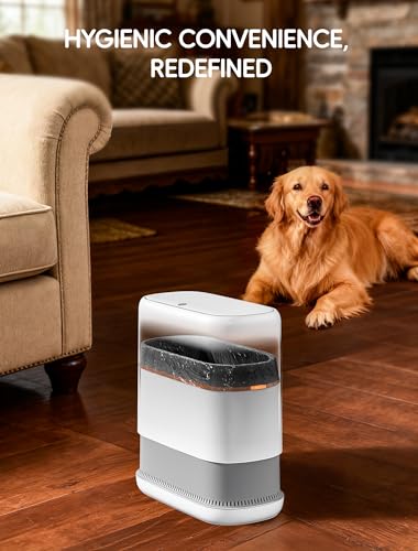 Dog Proof Small Bathroom Trash Can with Lid Slim Waste Basket 3.1 Gal