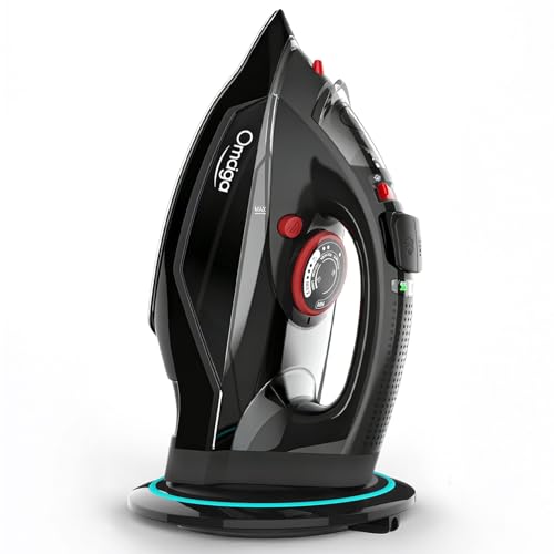 Cordless Steam Iron with Ceramic Soleplate, 1500W, Auto Shut-Off