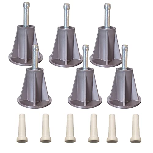 Heavy Duty Bed Frame Feet Replacement Glides - Set of 6