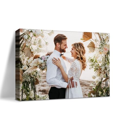 Custom Canvas Print Personalized Wall Art with Your Photo Framed 10x8
