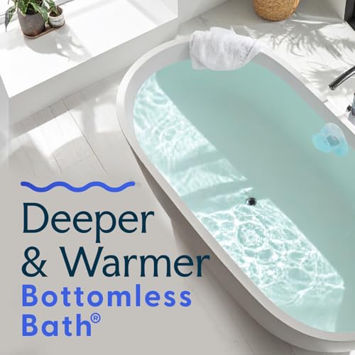 SlipX Solutions Bottomless Bath Overflow Drain Cover Clear - 1 Pack