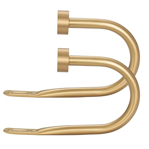 Metal Curtain Holdbacks – Minimalist Decorative Wall Hooks for Drapes
