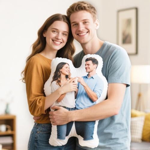 Custom Photo Pillow - Personalized Picture Throw Pillow for Gifts