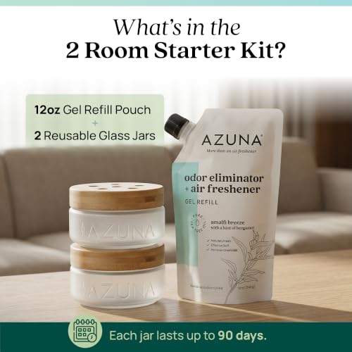 Azuna Odor Eliminator Kit Amalfi Breeze 12 Fl Oz - Natural Home Fragrance