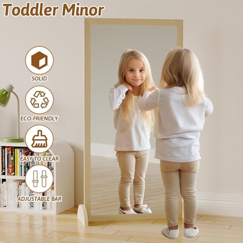 3-in-1 Montessori Mirror with Pull-Up Bar for Infant Development