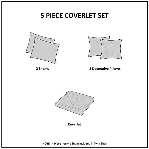 5-Piece Cotton Quilt Set for Kids, Reversible Unicorn Bedding