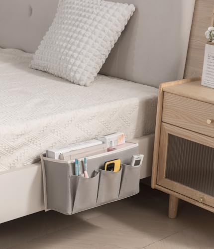 Bedside Caddy Organizer - Hanging Bedside Storage Bag for Dorm & Home
